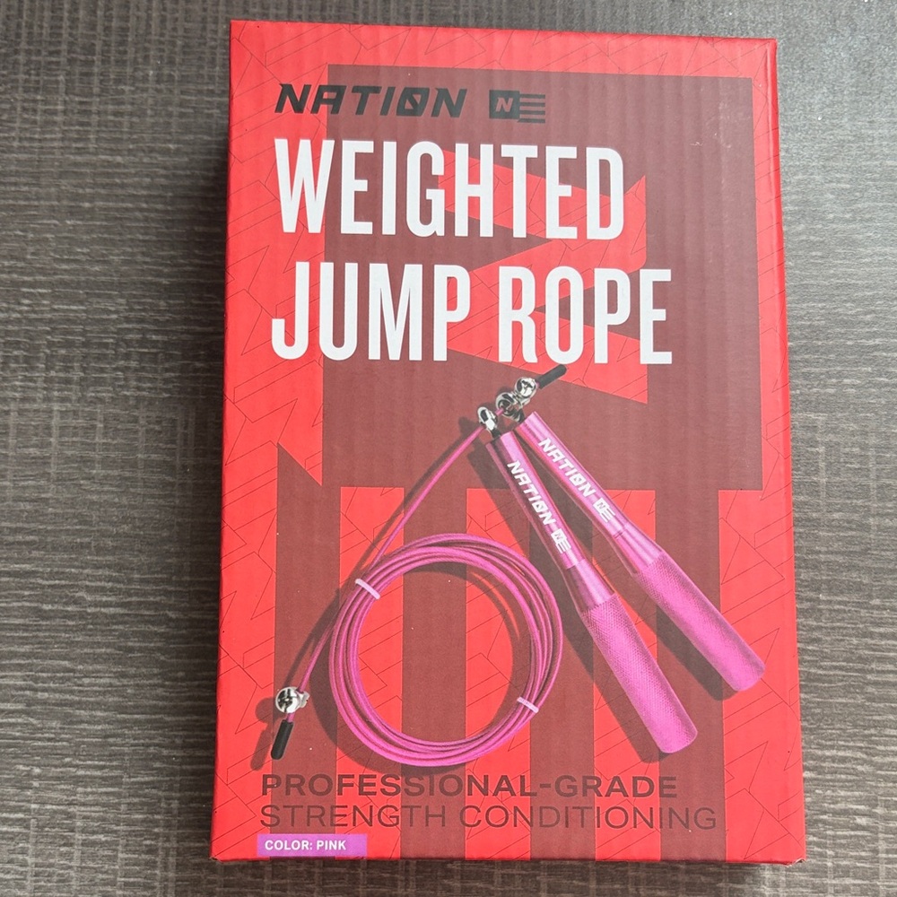 Nation LTD Pink Weighted Jump Rope